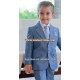 NEW ARRIVAL 2013 FASHION CLACCICAL SOLID BLUE BOY SUIT