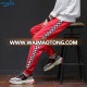 High Quality Sport Gym Sweatpants Men Loose Side Lattice Sweat Pants